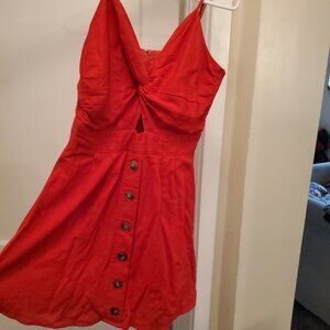 Love Riche Red Sundress Women's Size Small